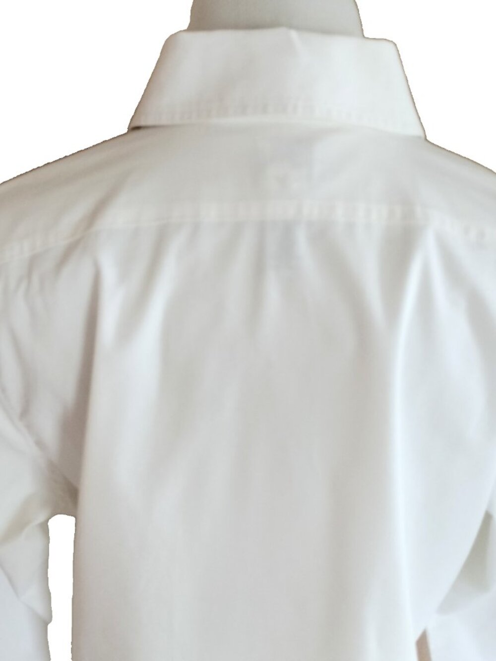 Chico's Button Front Tunic Blouse 2 Lg White Long Roll Tab Slv Side Slits - Picture 6 of 8